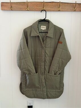 Roxy Quilted Olive Green Jacket